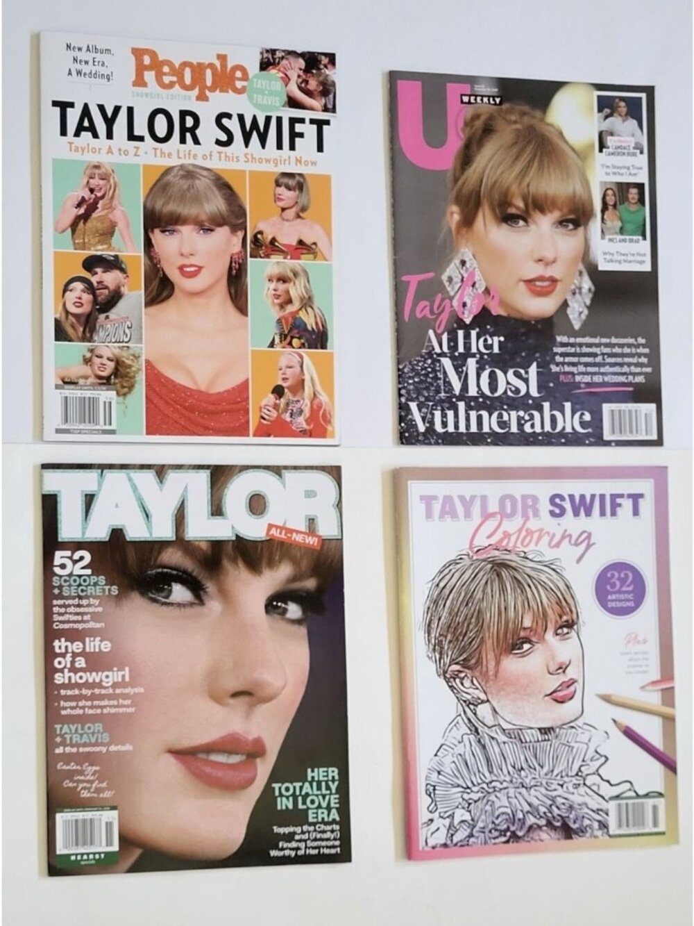 Taylor Swift Magazine & Coloring Book Bundle - 4 Issues ALL NEW
